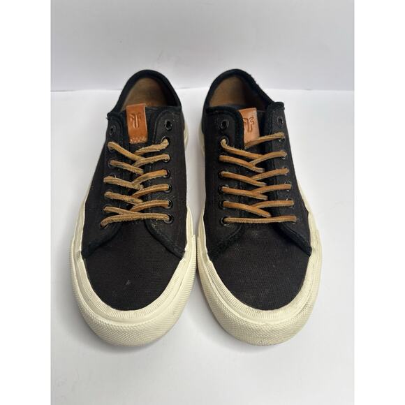 FRYE Men\'s Ludlow Black Canvas Classic Sneakers Lace-Up Tennis Shoes 8.5 main image 7